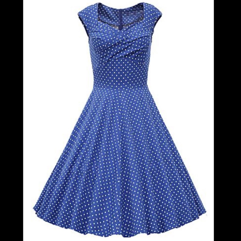 Retro Polka Dot Dress